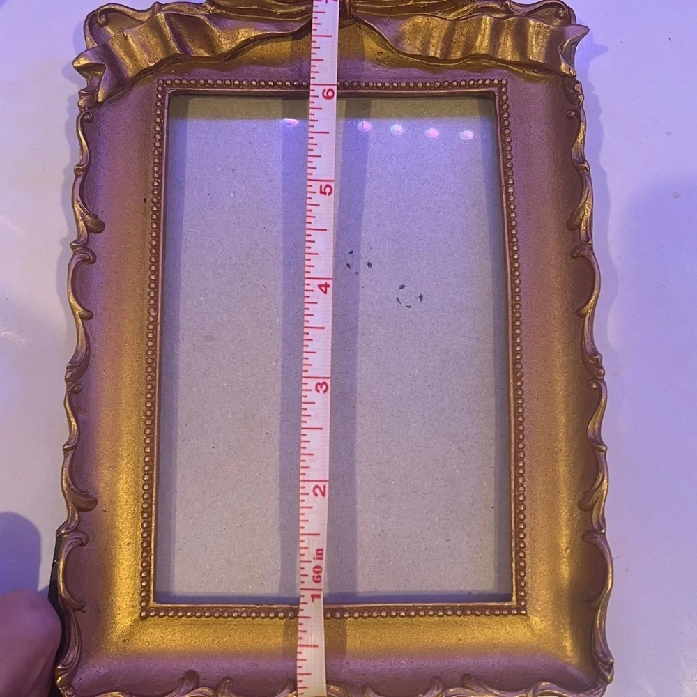 Elegant Gold Picture Frame with Bow Accent For 4x6 pictures - Picture 11 of 16